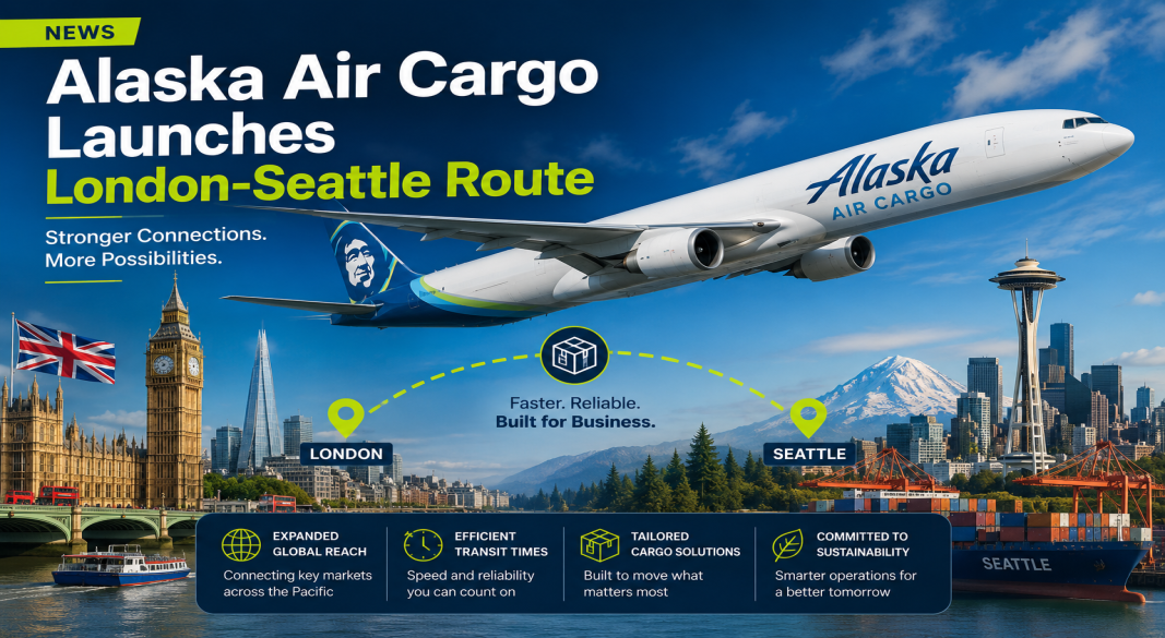 Alaska Air Cargo Launches London-Seattle Route