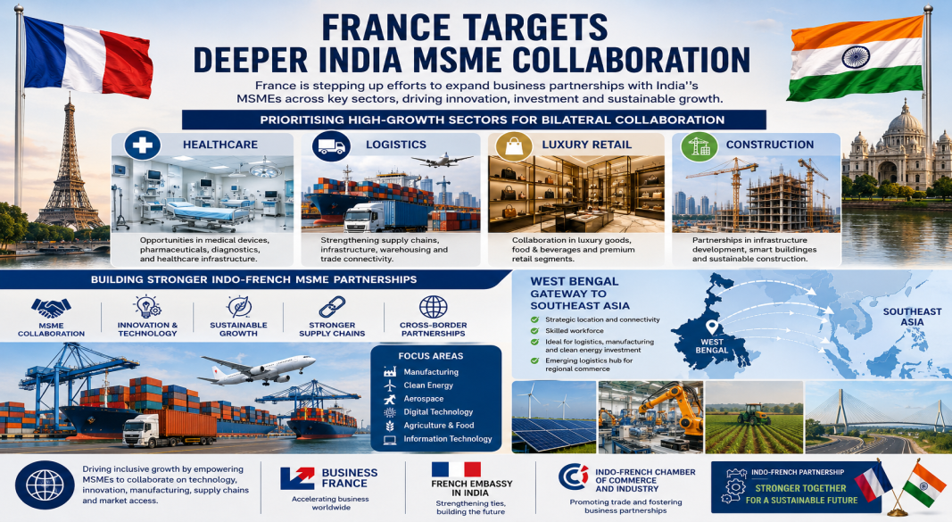 France Targets Deeper India MSME Collaboration, Prioritises Healthcare, Logistics and Luxury Sectors