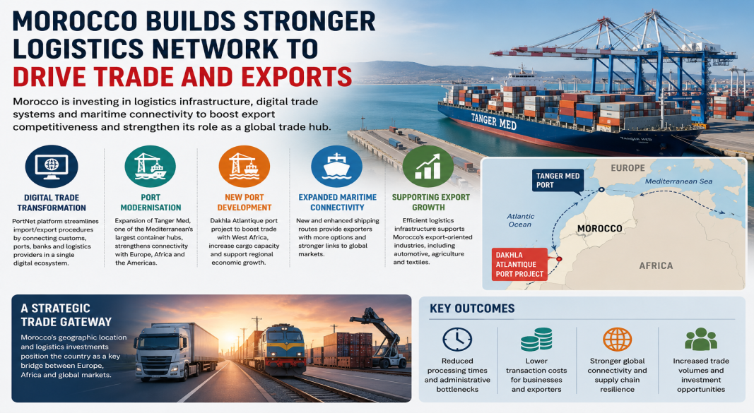 Morocco Expands Logistics Infrastructure to Strengthen Export Competitiveness
