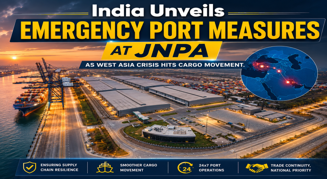 India Unveils Emergency Port Measures at JNPA as West Asia Crisis Hits Cargo Movement