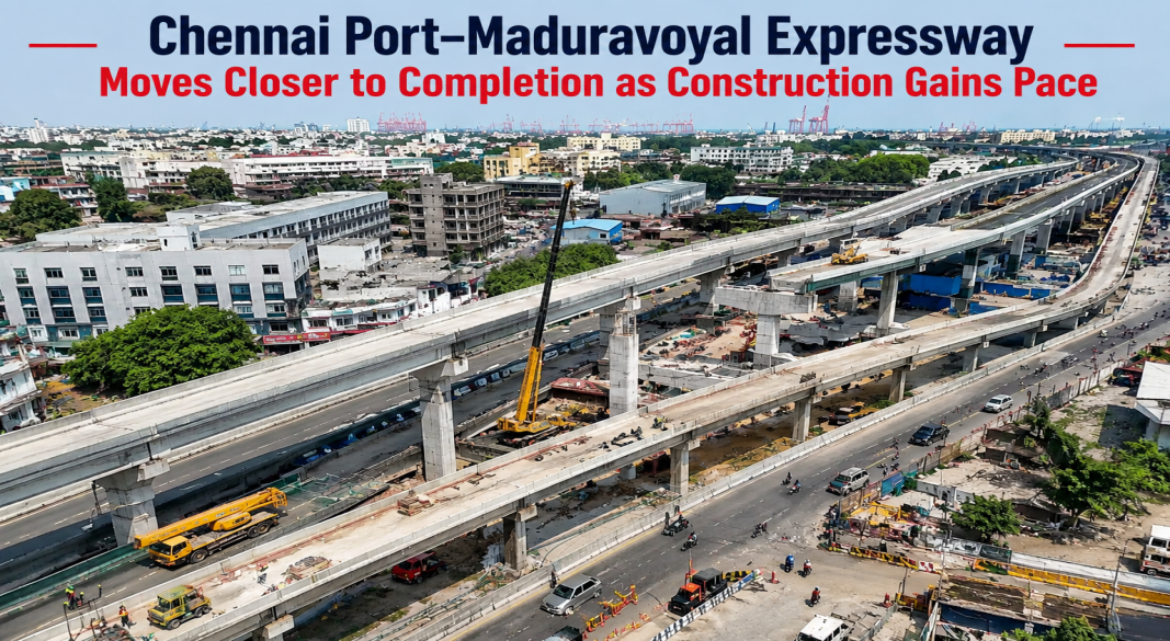 Chennai Port–Maduravoyal Expressway Moves Closer to Completion as Construction Gains Pace