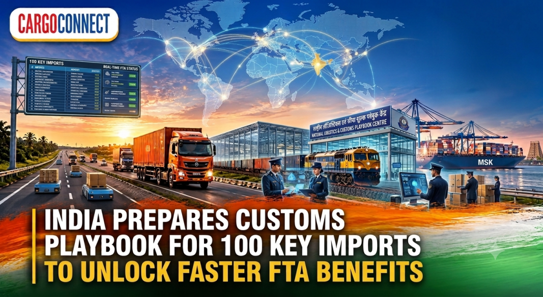 India Prepares Customs Playbook for 100 Key Imports to Unlock Faster FTA Benefits