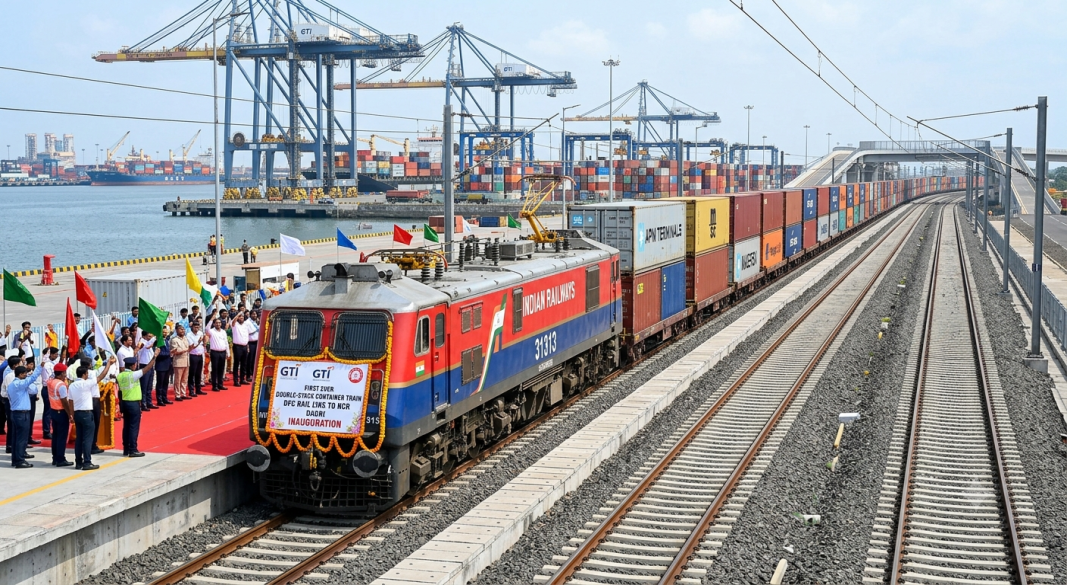 GTI Opens New DFC Rail Link to NCR with First-Ever Double-Stack Container Train