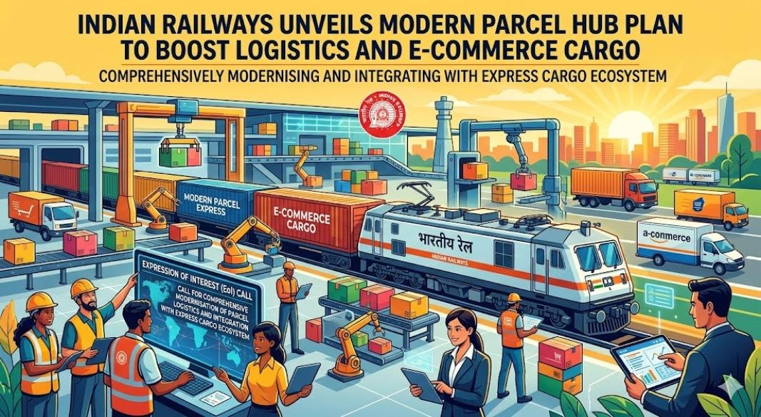 Indian Railways Targets Logistics Transformation with Modern Parcel Hub Initiative